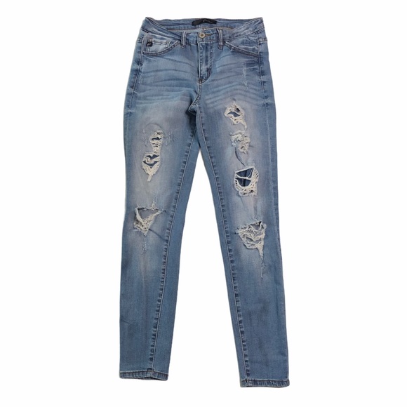 KanCan Distressed Skinny Jeans 1108 - Picture 3 of 6